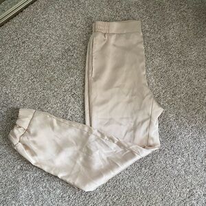 Faux Silk Joggers